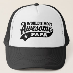 World’s Most Awesome Papa Trucker Hat
