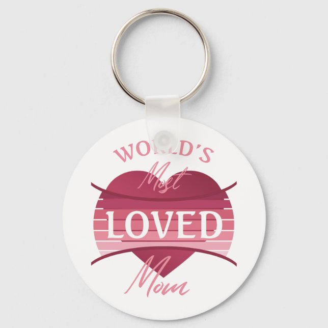 World’s Most Loved Mum Key Ring (Front)