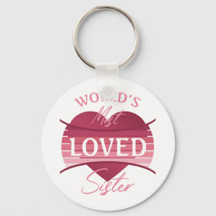 World’s Most Loved Sister Key Ring