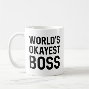 World’s Okayest Boss Coffee Mug