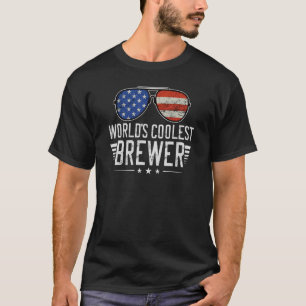 World´s Okayest Brewer Beer Brewing Vintage T-Shirt