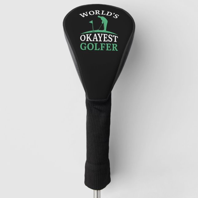 World’s Okayest Golfer Golf Head Cover (Front)