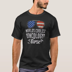 World´s Okayest Oncology Nurse American Flag Patri T-Shirt