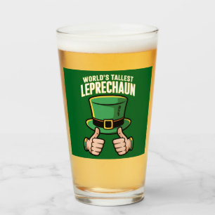 World’s Tallest Leprechaun Funny Irish Humour Glass