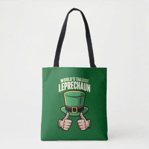World’s Tallest Leprechaun Funny Irish Humour  Tote Bag