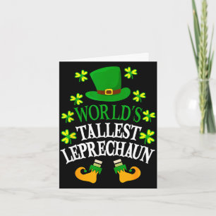 World’s tallest leprechaun funny st patrick's day card