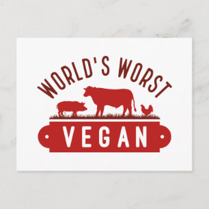 World’s Worst Vegan Postcard