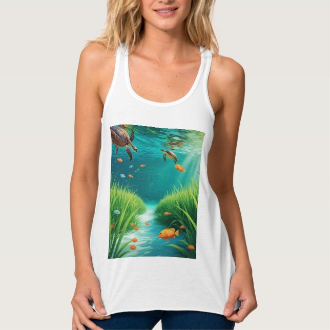 World Sea grass Day Singlet (Front)