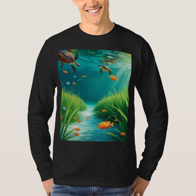 World Sea grass Day T-Shirt (Front)