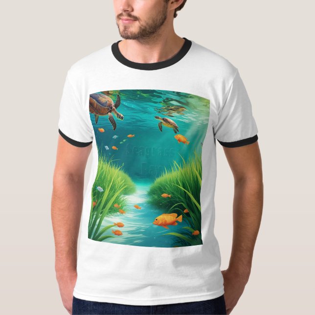 World Sea grass Day T-Shirt (Front)