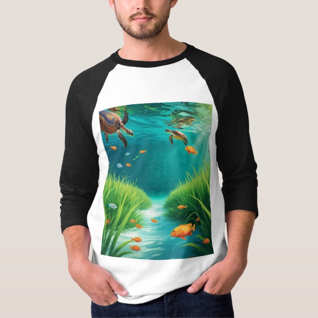 World Sea grass Day T-Shirt (Front)