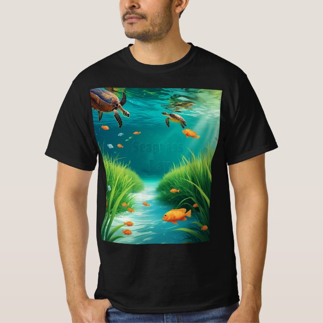 World Sea grass Day T-Shirt (Front)