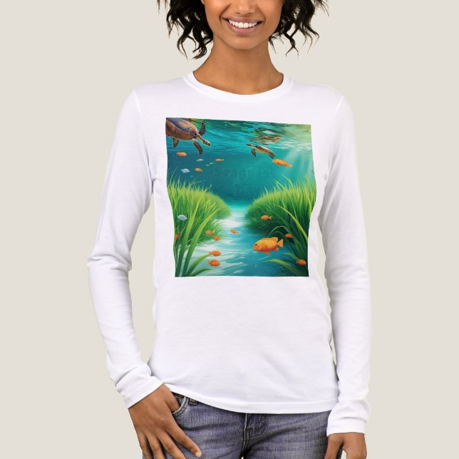 World Sea grass Day Tri-Blend Shirt (Front)