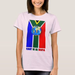 World Soccer South Africa Soccer ball globe T-Shirt