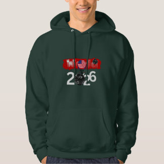 "World Soccer Tournament 2026" – USA Flag & Geomet Hoodie