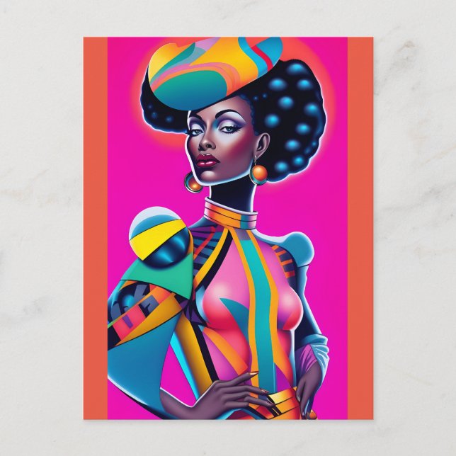 World Staged Composure Ken Gauge Art Postcard (Front)