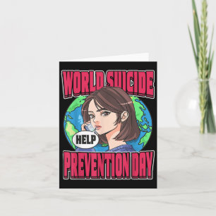 World Suicide Prevention Day Awareness September 1 Card