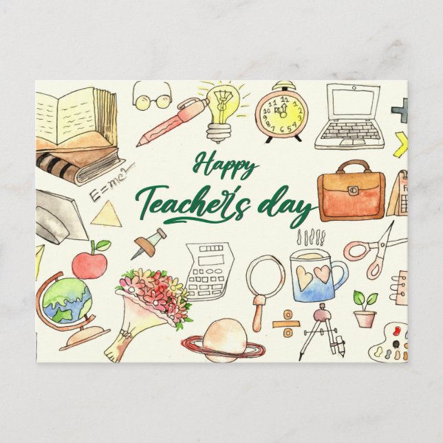 World Teachers Day Postcard (Front)