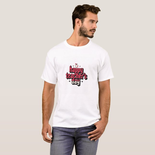 World Teachers Day Typography Vector Illustration  T-Shirt (Front Full)