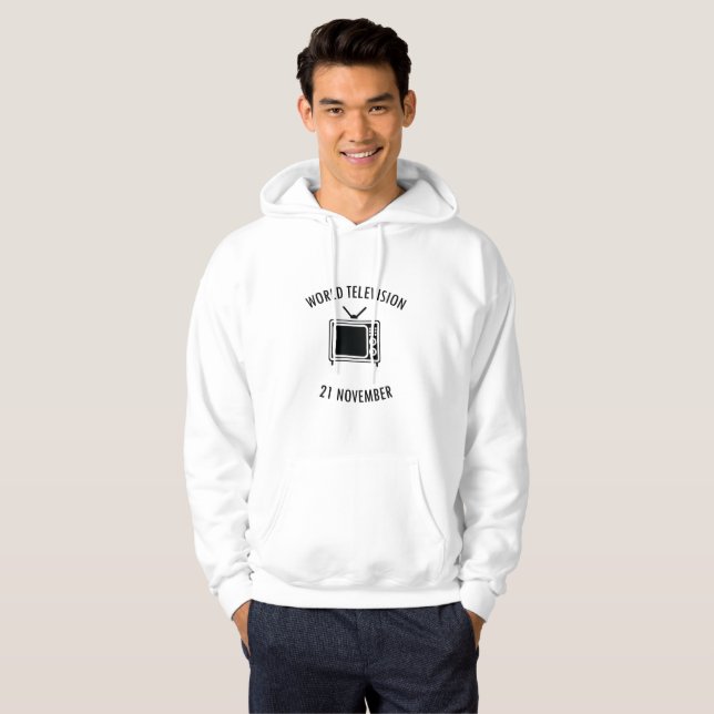 world television day hoodie (Front Full)