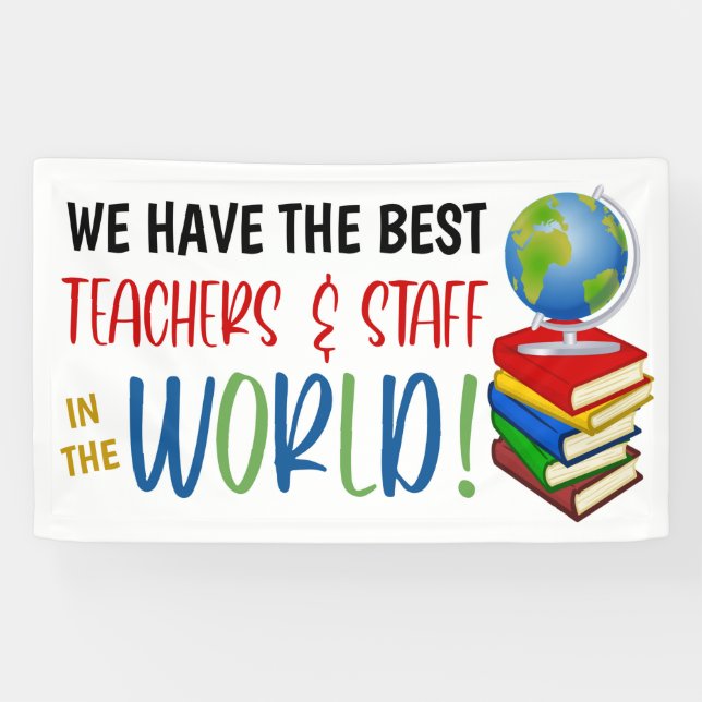 World Theme Teacher Appreciation Banner (Horizontal)