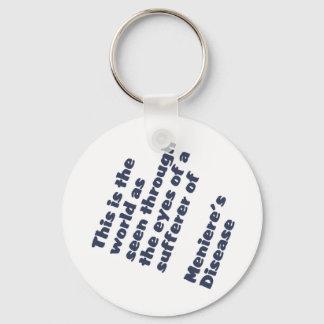 world through meniere's eyes key ring
