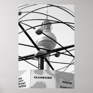 World Time Television Tower Berlin No.1 Poster