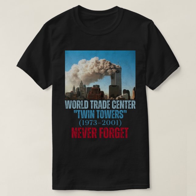 World Trade Centre (1973–2001) "Twin Towers" T-Shirt (Design Front)