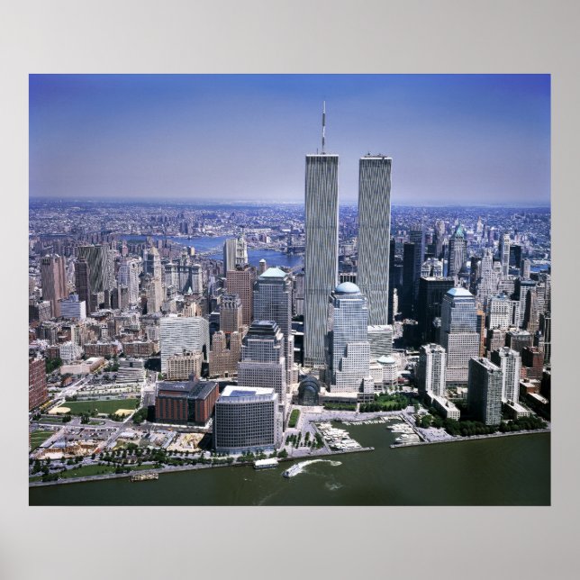 World Trade Centre and NYC skyline Poster (Front)