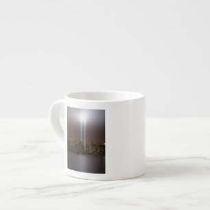 World trade centre tribute in light in New York. Espresso Cup