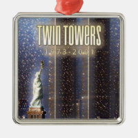 World Trade Centre twin towers stylised