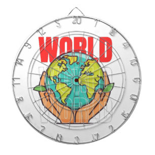 World – Travel Adventure Globe Design Dartboard