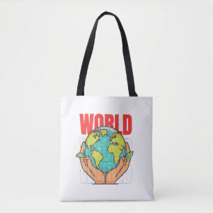 World – Travel Adventure Globe Design Tote Bag