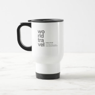 WORLD TRAVEL DEFINITION Modern Minimalist Mug
