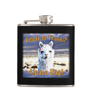 World Travel Lover - Funny Alpaca Bag Hip Flask