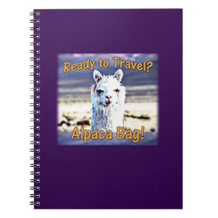 World Travel Lover - Funny Alpaca Bag Notebook