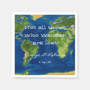 World Travel Party Napkins