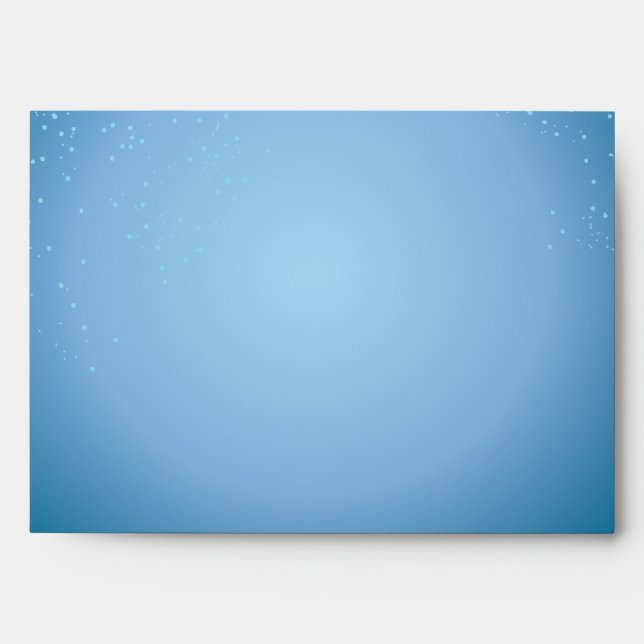 World Travel Snow Globe Bar Bat Mitzvah Envelopes (Front)