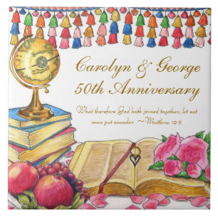 World Travel Wedding / Anniversary Tile