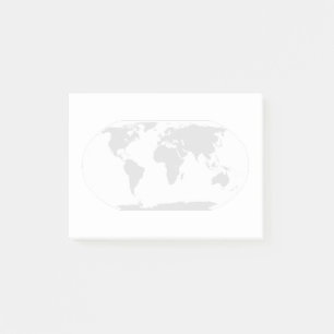 World Traveler Map Post-it Notes