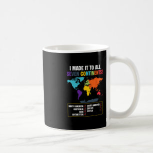 World Traveler Seven Continents Club Global Map Va Coffee Mug