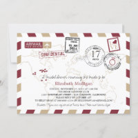 World Traveller Airmail | Bridal Shower
