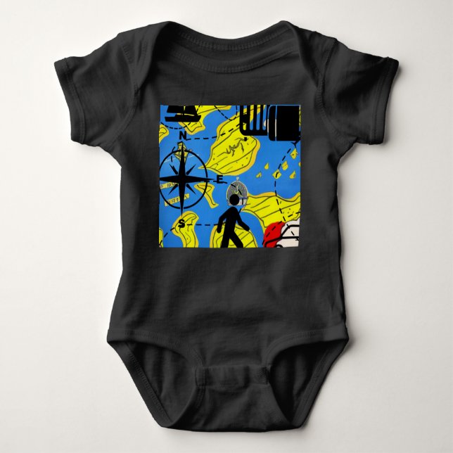 World Traveller Baby Bodysuit (Front)