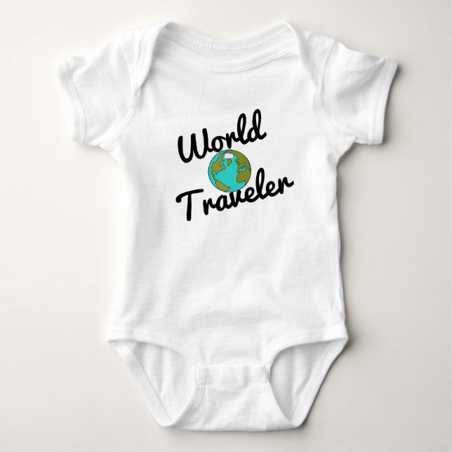 World Traveller Baby Bodysuit (Front)