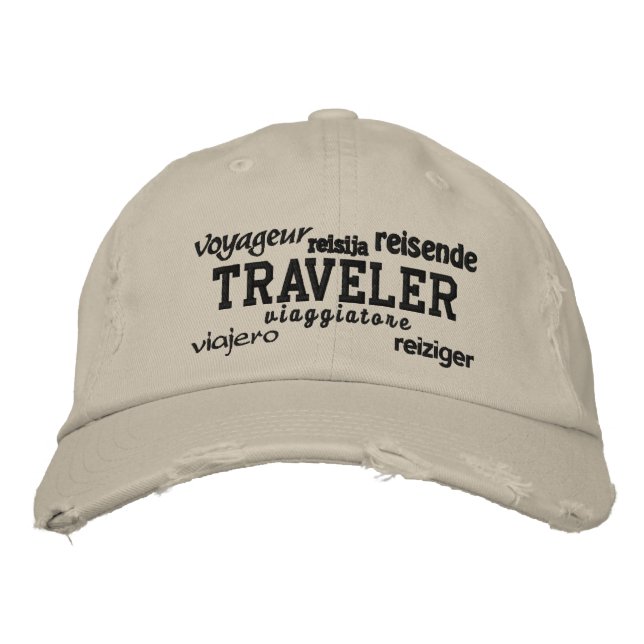 World Traveller - Embroidered Hat (Front)