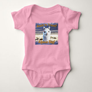 World Traveller - Funny Alpaca Bag Baby Bodysuit