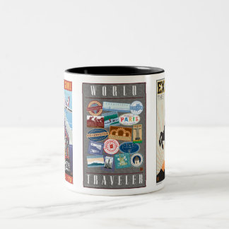 World Traveller-Mug Two-Tone Coffee Mug