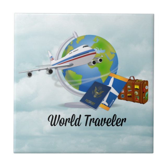 World Traveller, packed and ready to go, Tile (Front)