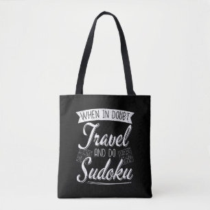 World Traveller Sudoku Puzzle Lover  Tote Bag