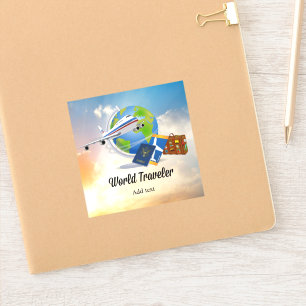 World Traveller Template, Add text,